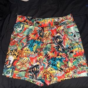 Shein graffiti high waisted spandex